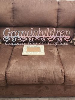 Grandchildren Metal Wall Sign and Photo Frame Set