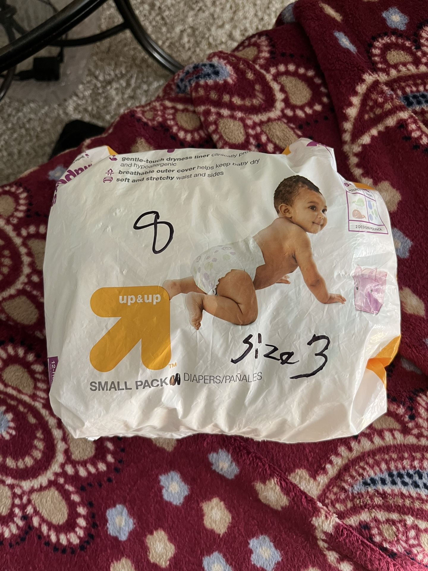 Baby Diaper’s Size 3 $5 For 8 Of Them 