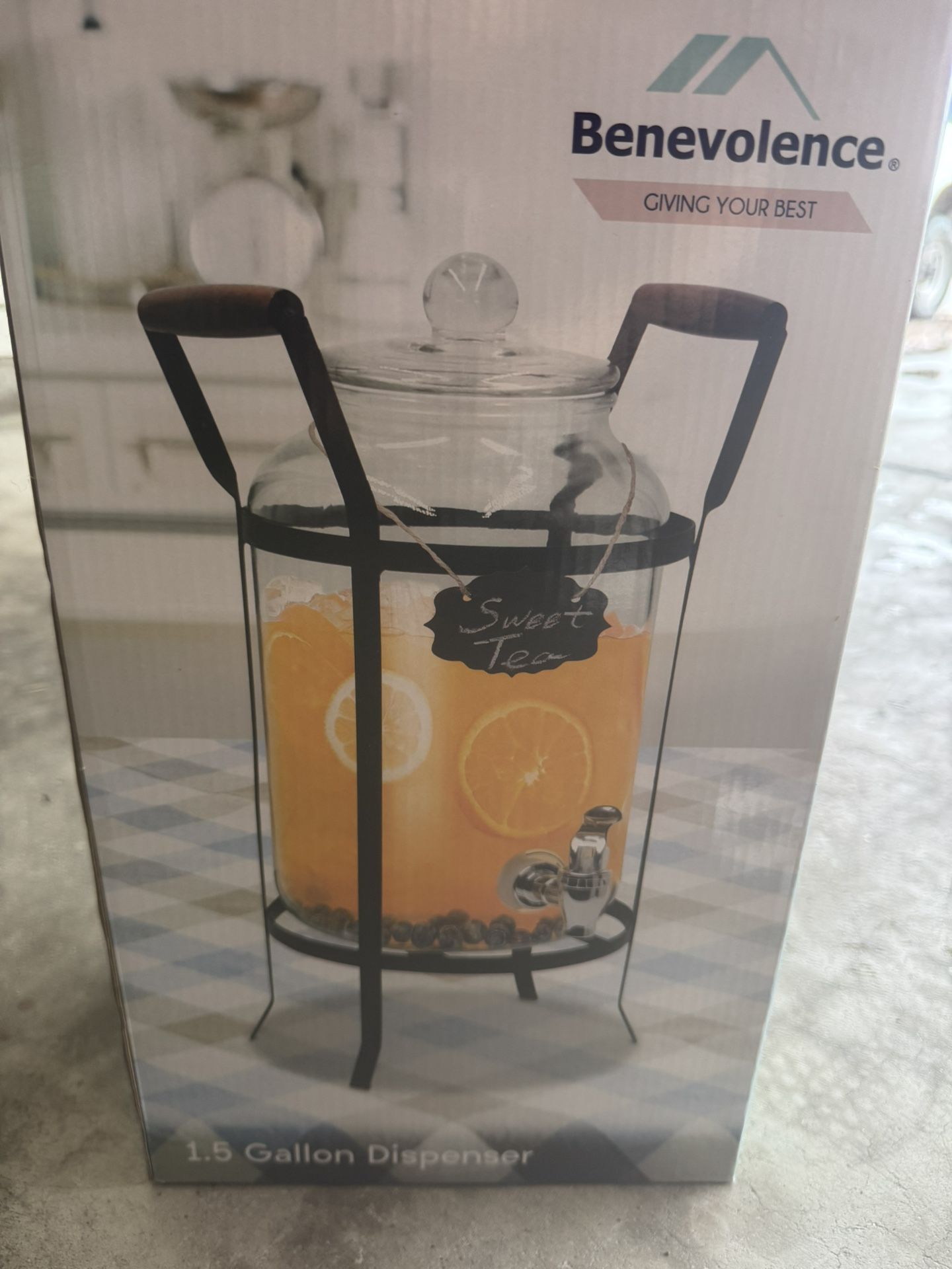Gallon Dispenser And Glass Jars