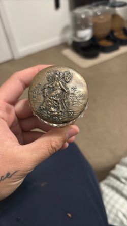 antique Art Nouveau trinket box