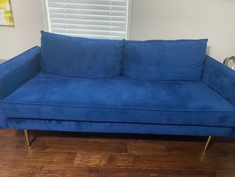 Blue sofa