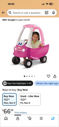 Little Tikes Cozy Coupe Ride-On Toy