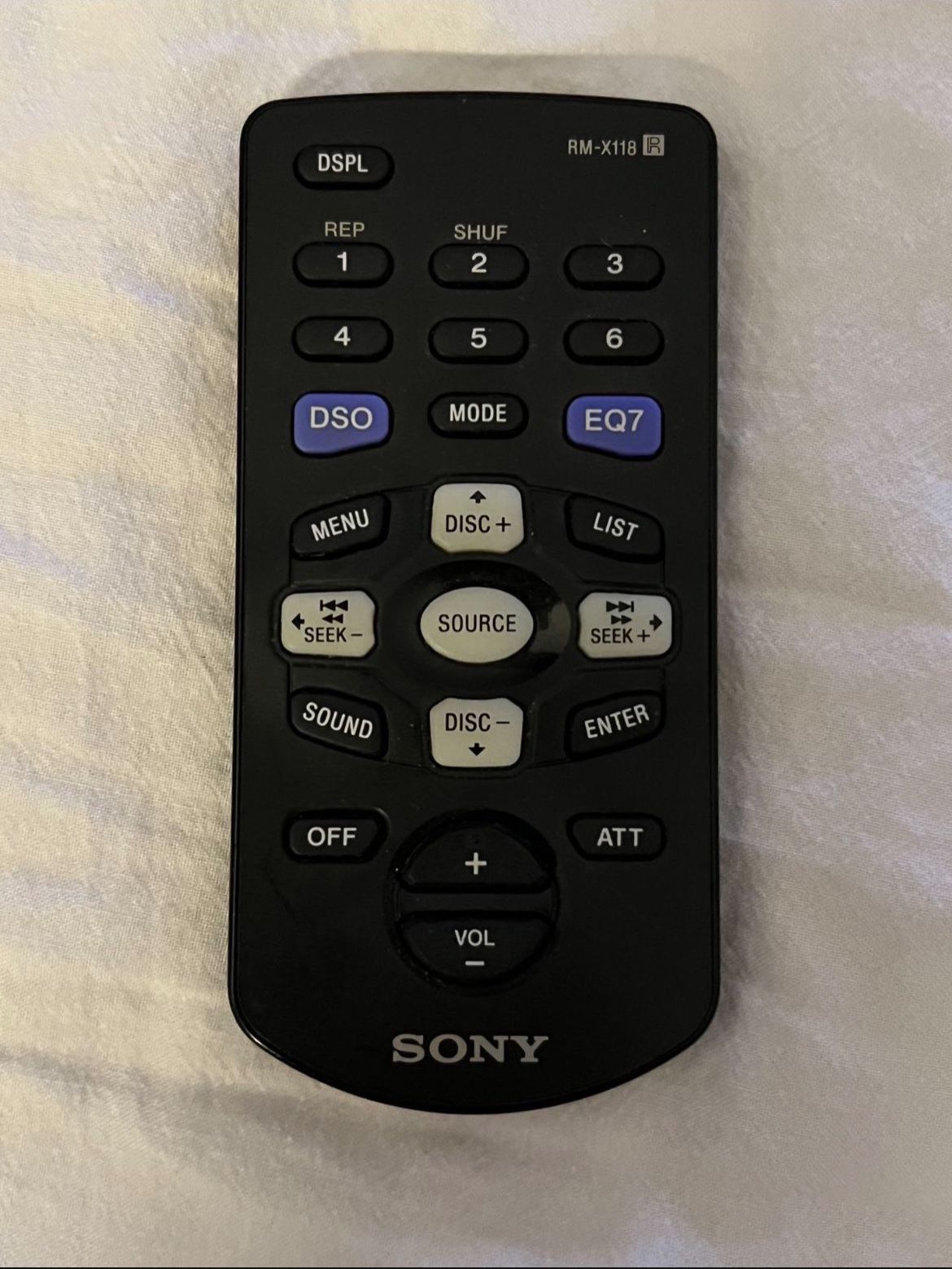 Sony RM-X118 OEM Original Car Audio Replacement Remote Control