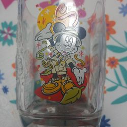 VTG Disney World Millennium Glass McDonald's 16 oz Animal Kingdom Safari Mickey