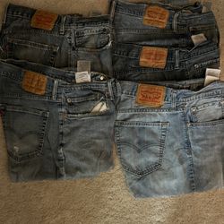 Vintage Worn Levi’s Size 34 Waist 559’s
