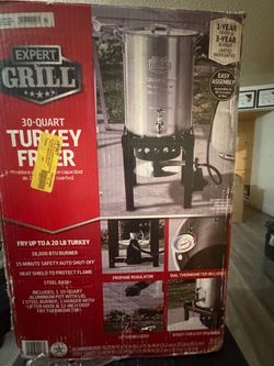 Expert Grill 30 Quart Turkey Fryer. Brand new opened box. Never used