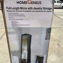 Full length mirror with Jewelry storage