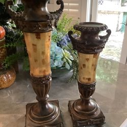Pair Of Pillar Candle Bases