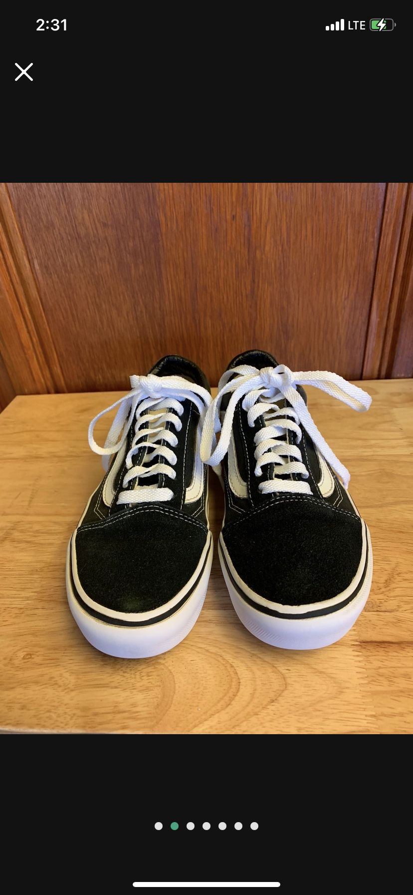 Women’s Vans old school tennis size 6 1/2 or men’s size 5
