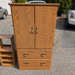 Free Armoire Dresser And Movie Or Bookcases