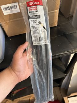 14.5-inch black cable ties