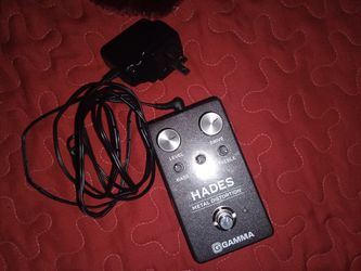 Hades Metal Distortion Pedal With Power Cable