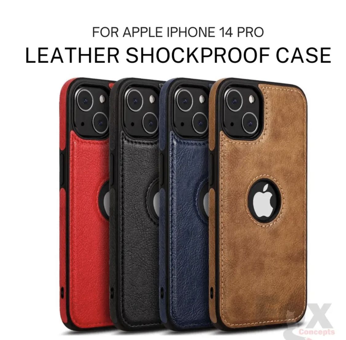 (75) Bulk New  iPhone 14 Pro Cover Leather Shockproof Case