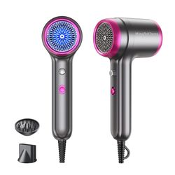 Hair Dryer Negative ion Blow Dryer Lightweight Professional Salon Low Noise Fast Dry with Diffuser P