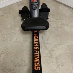 Health & Fitness Folding Rowing Machine – Excellent Condition - $120