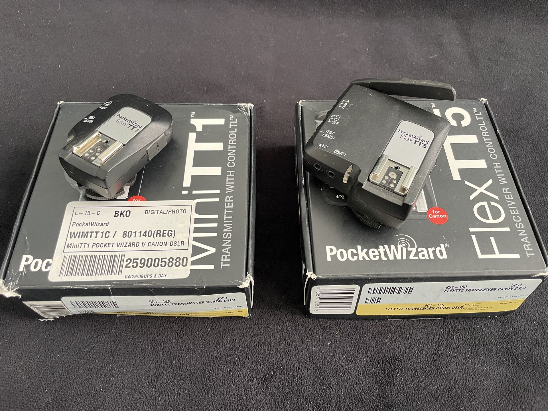 PocketWizard FlexTT5 and MiniTT1 for Canon DSLR