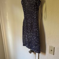 Small/medium Windsor Navy Sequin Dress 