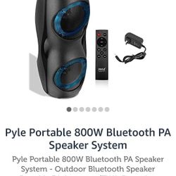 Pyle Portable 800W Bluetooth PA Speaker System