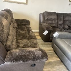 NEW SOFA AND LOVESEAT RECLINER 
