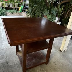 Square High Table + 3 Stools