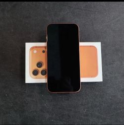 Apple iPhone in Orange with Box