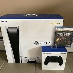 Sony PS5 Blu-Ray Edition Console Bundle With Extra Controller & Spider-Man Game