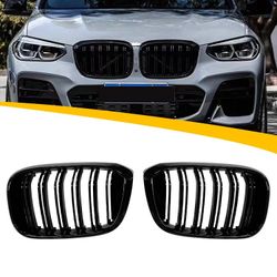 18-21 For BMW X3 G01 Front Grille PG Style Gloss Black Brand New