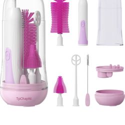 Portable Electric Baby Bottle Brush Set
