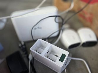 Arlo pro, arlo pro 2, base, and charger