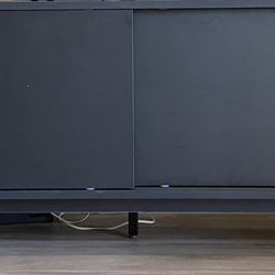 Brookside Madison 58 in. Black Mid Century Modern TV Stand