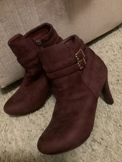 Heeled Red Boots
