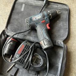 Bosch 12v Drill Driver Comes With Charger and 2 Batteries In Good Condition 