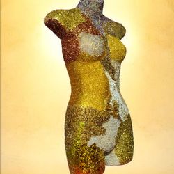 Abstract Female Torso Wall Art Custom Piece