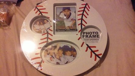 Baseball picture frame