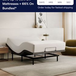 King Size Bed With Adjustable Framing