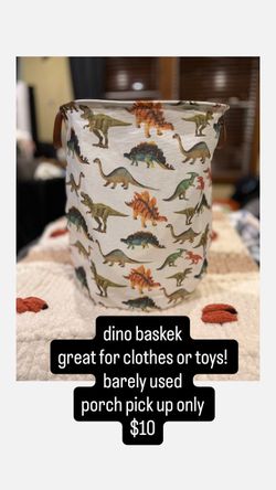 dino basket/hamper