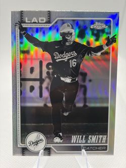 Will Smith SP Topps Chrome Dodgers Negative Refractor Card