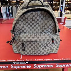 Gucci GG Canvas Backpack 