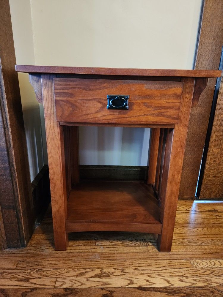 Mission Style One Drawer Entry Table 24"x18"x28.5