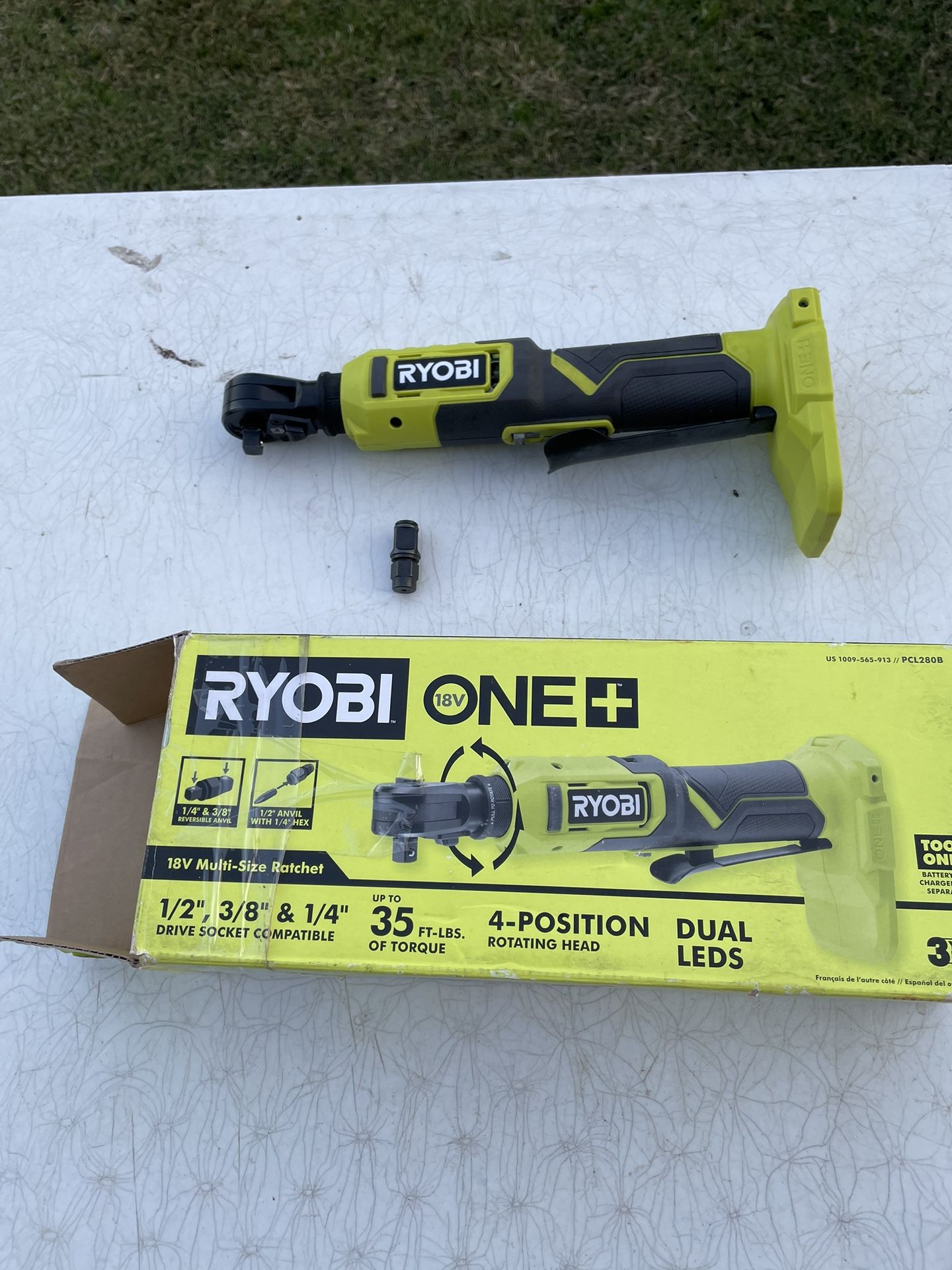 Ryobi Cordless 18v Multi Size Ratchet Tool Only