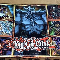 Shonen Jump Yu-Gi-Oh! 1996 Trading Card Game Folding Playing Mat / Board Konami!