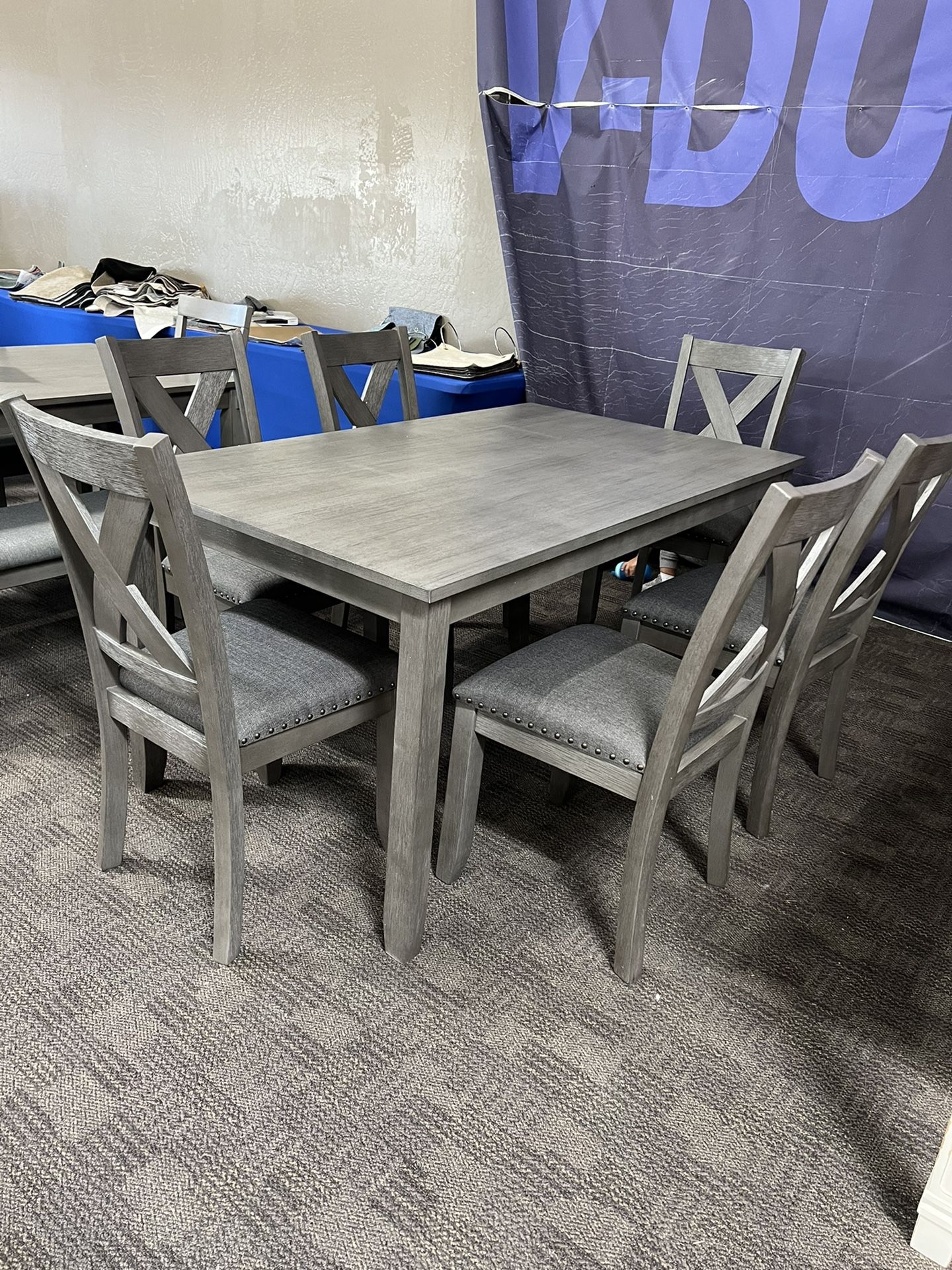 Grey Dining Kitchen Table And Chairs