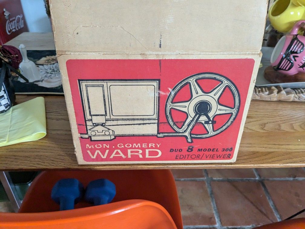 Vintage Mid Century 1960s Montgomery Wards Duo 8 Model 300 Super 8 Film Splicer/Viewer Collectable Photography Equip