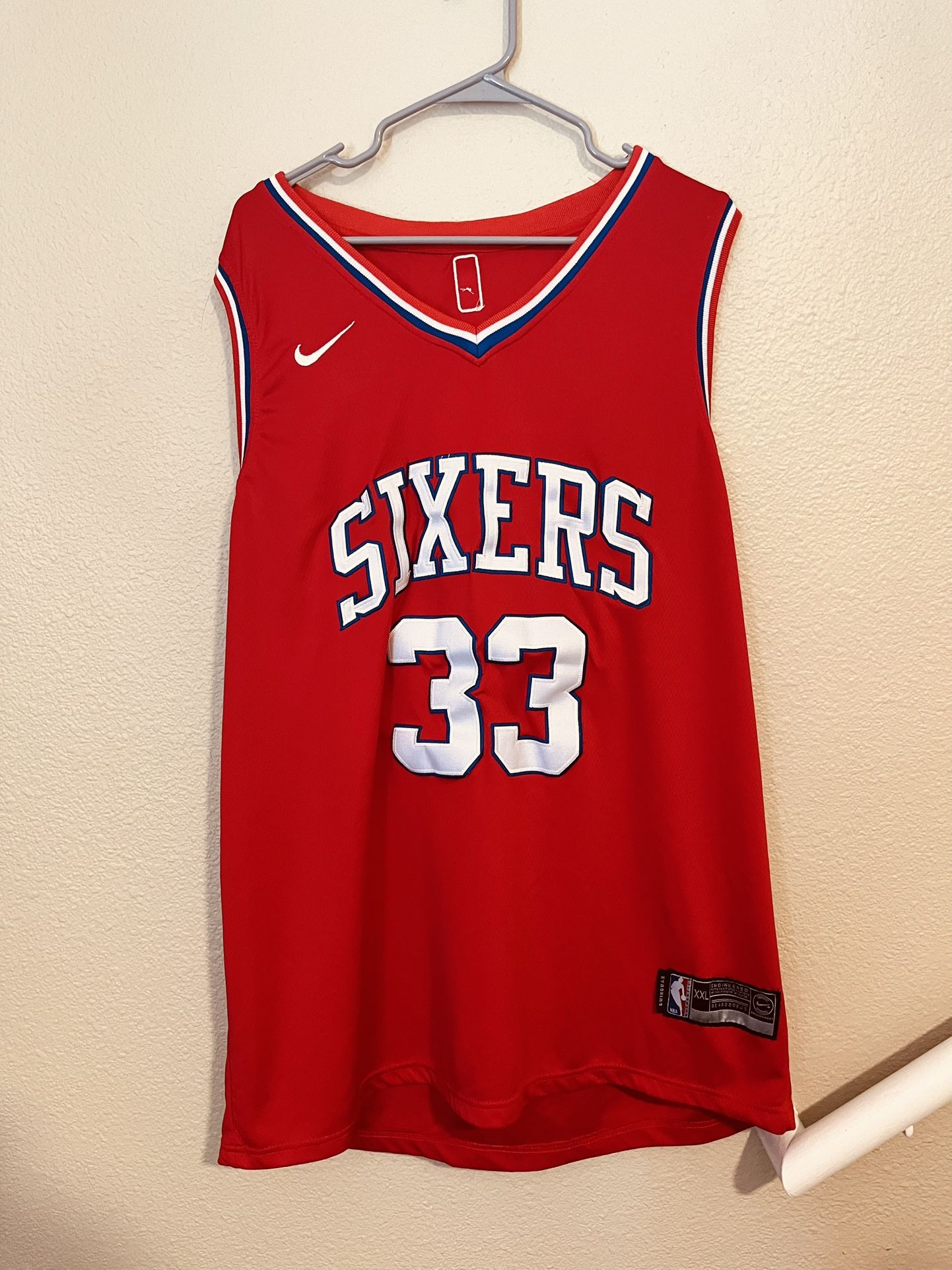 Hersey Hawkins 76ers Jersey
