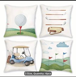 Golf pillow covers.  18 x 18