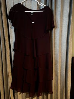 Burgundy dress