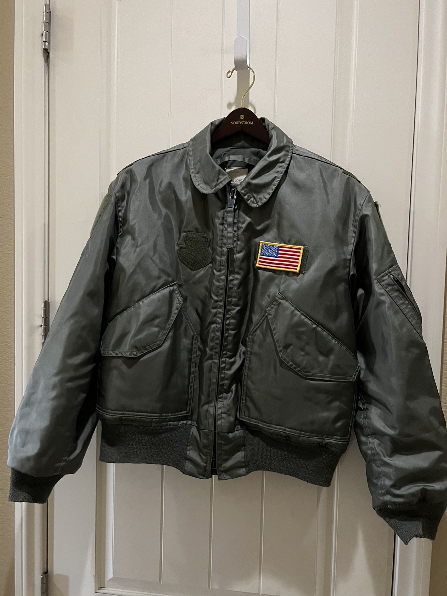 Air Force Flight Jacket Military Issue Insulated Size Large