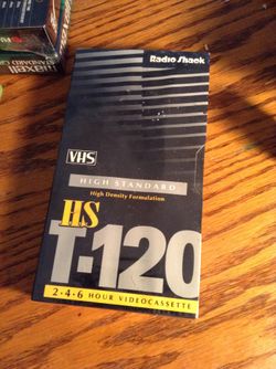 Vhs ha t-120 6 hour videocassette