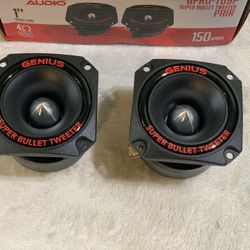 Brand New Pair Genius Audio 3” Aluminum Bullet Tweeters