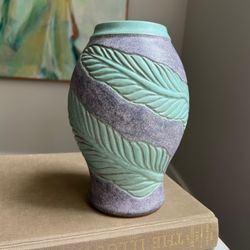 Handcrafted Abstract Accent Vase ( H8" ) firm on price 